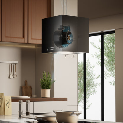 KB ELEMENTS Premium Island Kitchen Hood – 1000 m³/h Brushless Cooker Hood with Remote Control (ELK26BS1)