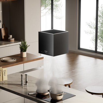 KB ELEMENTS Premium Island Kitchen Hood – 1000 m³/h Brushless Cooker Hood with Remote Control (ELK26BS1)