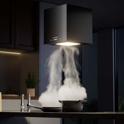 KB ELEMENTS Premium Island Kitchen Hood – 1000 m³/h Brushless Cooker Hood with Remote Control (ELK26BS1)