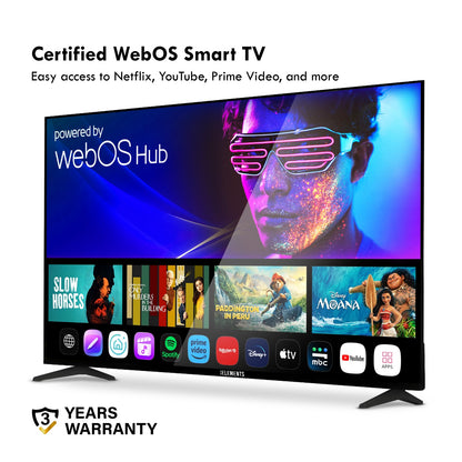 KB ELEMENTS 70" QLED 4K Smart TV   WebOS, Frameless Design (ELT70WQ8DE)