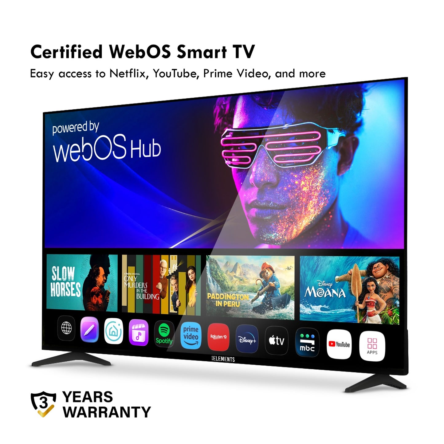 KB ELEMENTS 75" QLED 4K Smart TV   WebOS, Frameless Design (ELT75WQ8DE)
