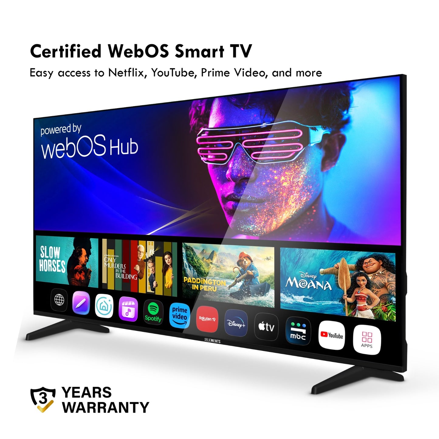 KB ELEMENTS 85" QLED 4K Smart TV   WebOS, Frameless Design (ELT85WQ8DE)