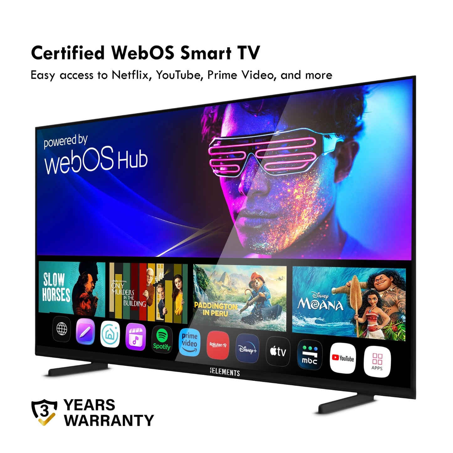 KB ELEMENTS 100" QLED 4K Smart TV   WebOS, Frameless Design (ELT100WQ8DE)