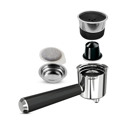 KB ELEMENTS Coffee Machine Portafilter Kit – Nespresso® Capsule & POD Filter (Compatible with Sparo & Multi Sparo Machines)