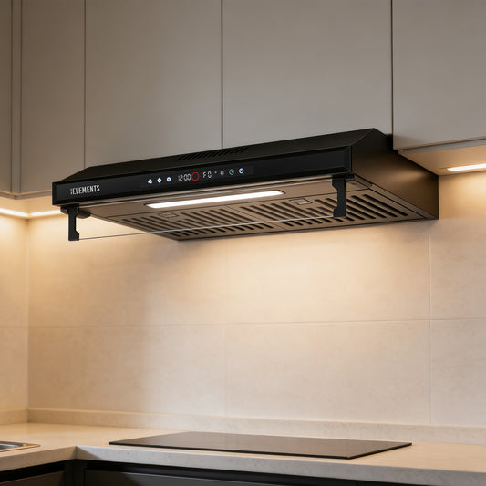 KB ELEMENTS Slim Range Hood 60cm – 650 m³/h Touch & Gesture Control Cooker Hood (ELK156S60B / ELK156S60S)