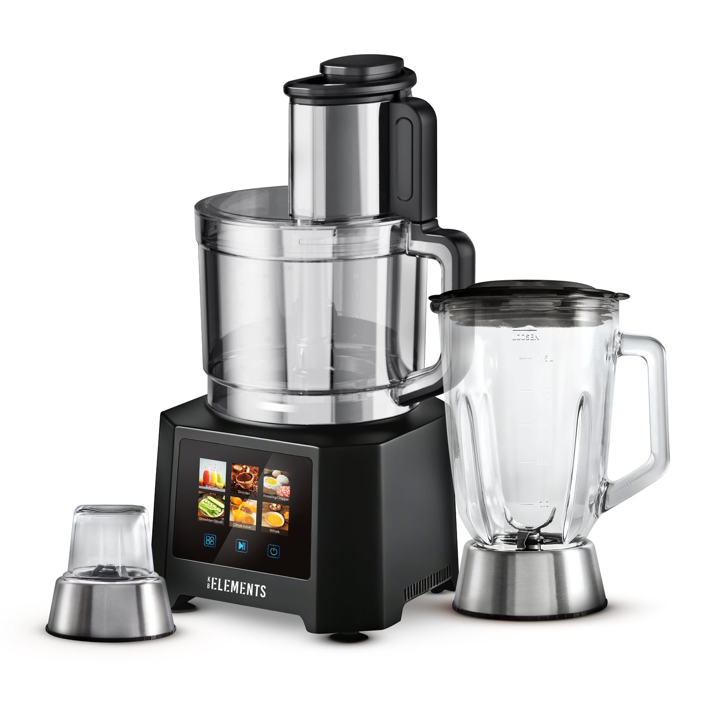KB ELEMENTS 3L Multifunction Food Processor "WonderChef" –  1000W (ELK305FP-B)