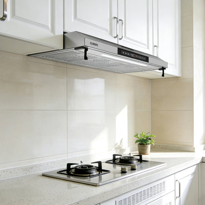 KB ELEMENTS Slim Range Hood 90cm – 650 m³/h Touch & Gesture Control Cooker Hood (ELK156S90B / ELK156S90S)