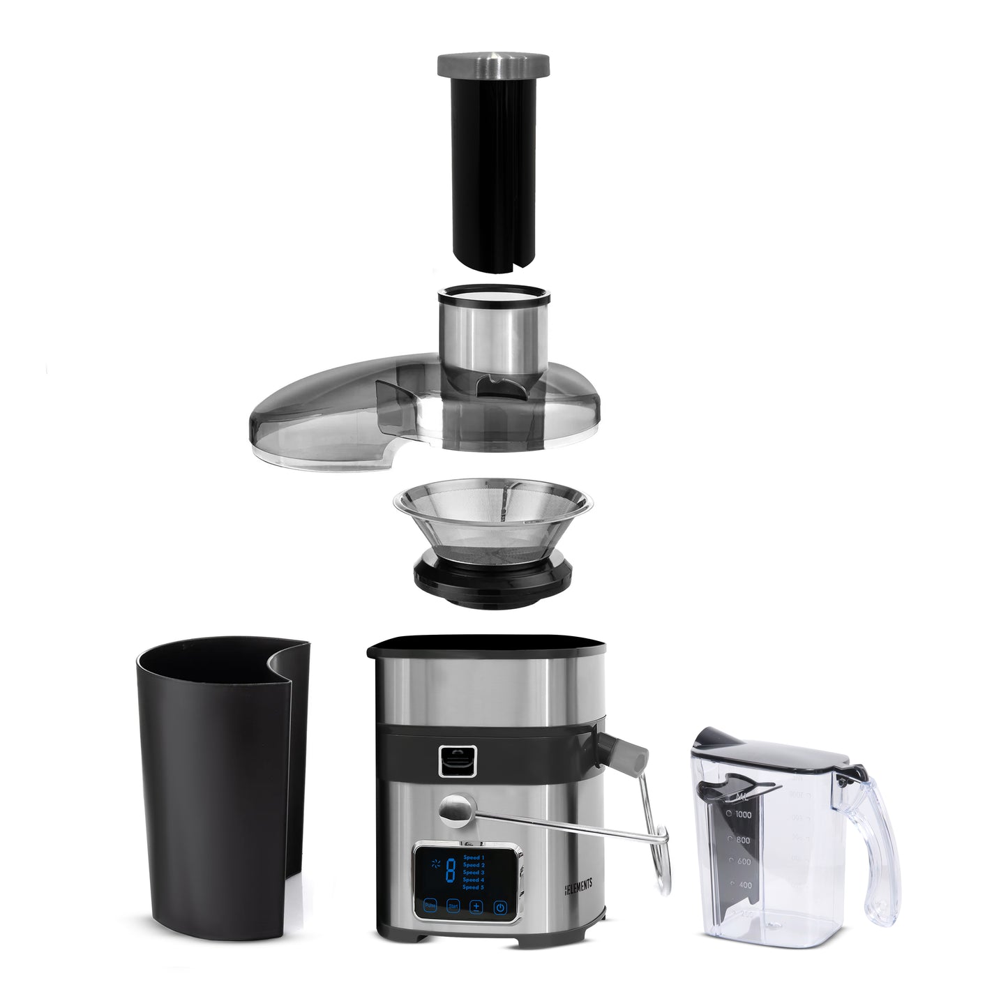 KB ELEMENTS Electric Multifunction Stainless Steel Juicer 800W – Juicy (ELK302J)
