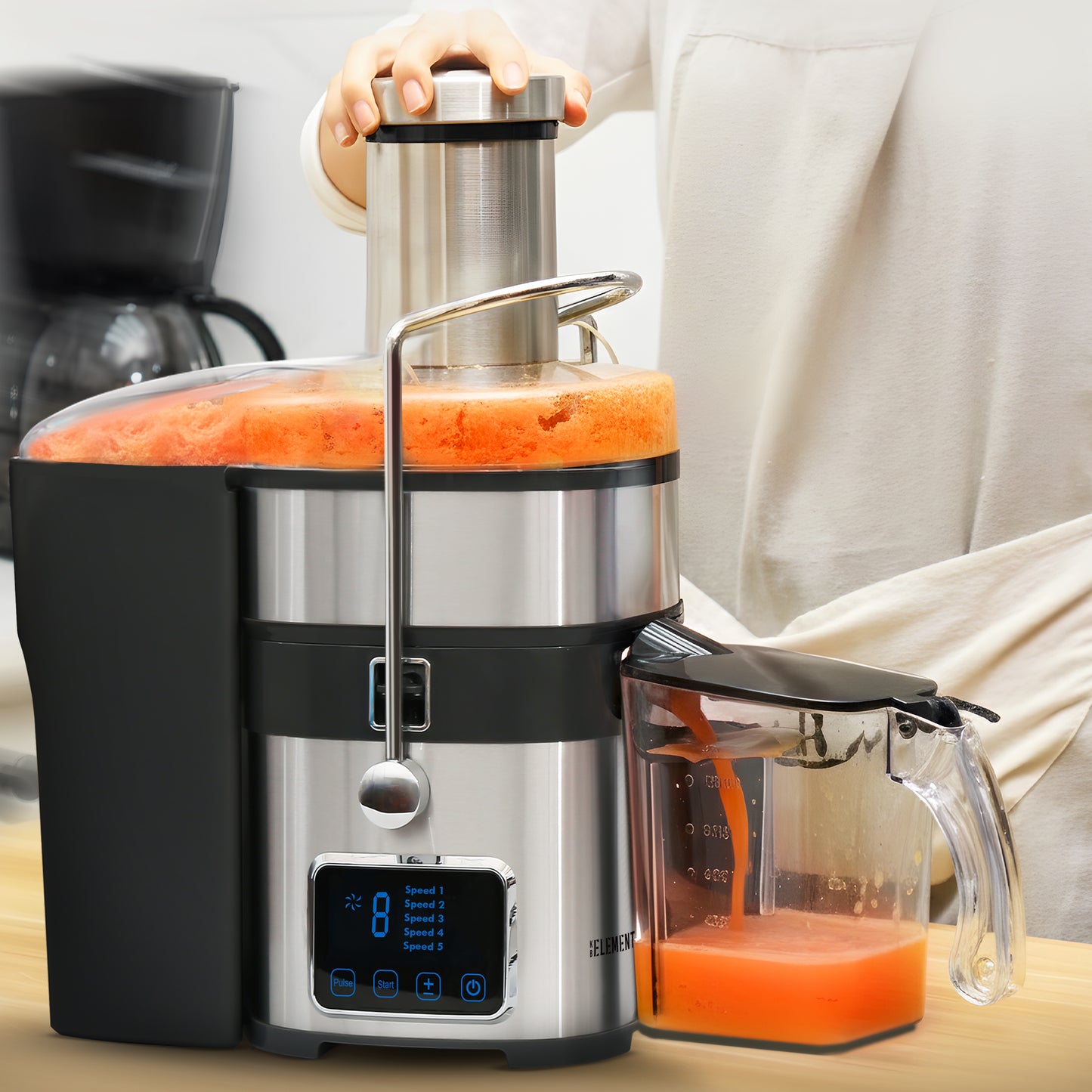 KB ELEMENTS Electric Multifunction Stainless Steel Juicer 800W – Juicy (ELK302J)