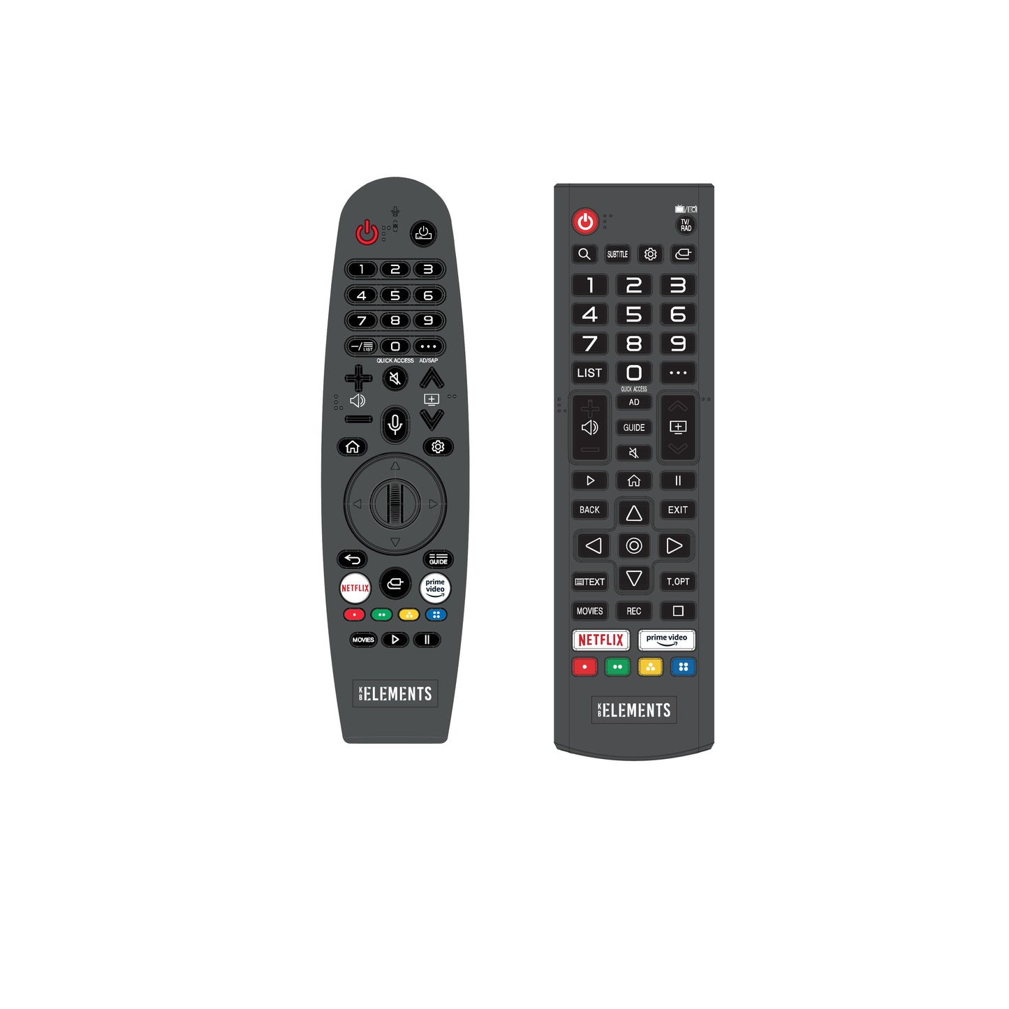 KB ELEMENTS ELT55QL7DE - remote control and setup