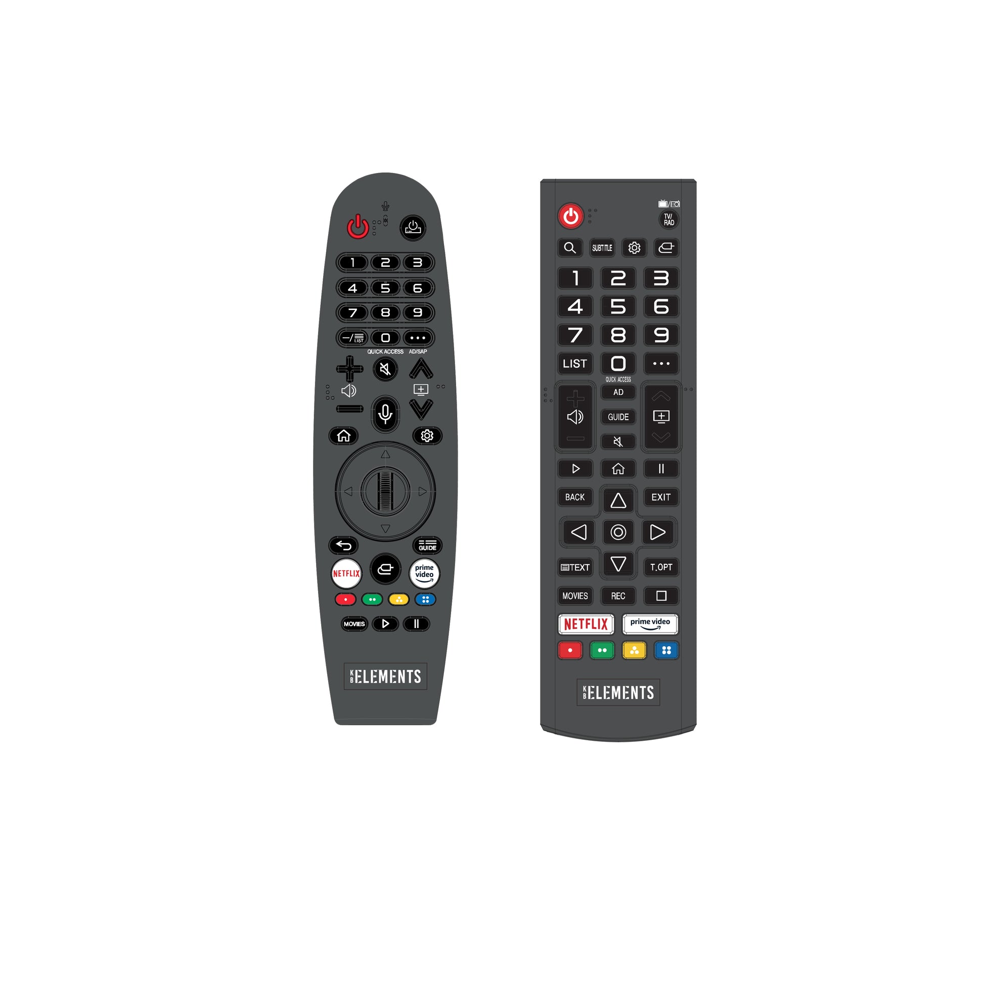 KB ELEMENTS ELT65QL7DE - remote control and setup