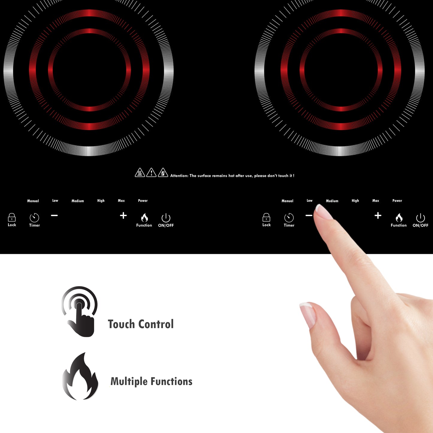 KB ELEMENTS Infrared cooker ELK110RP - details