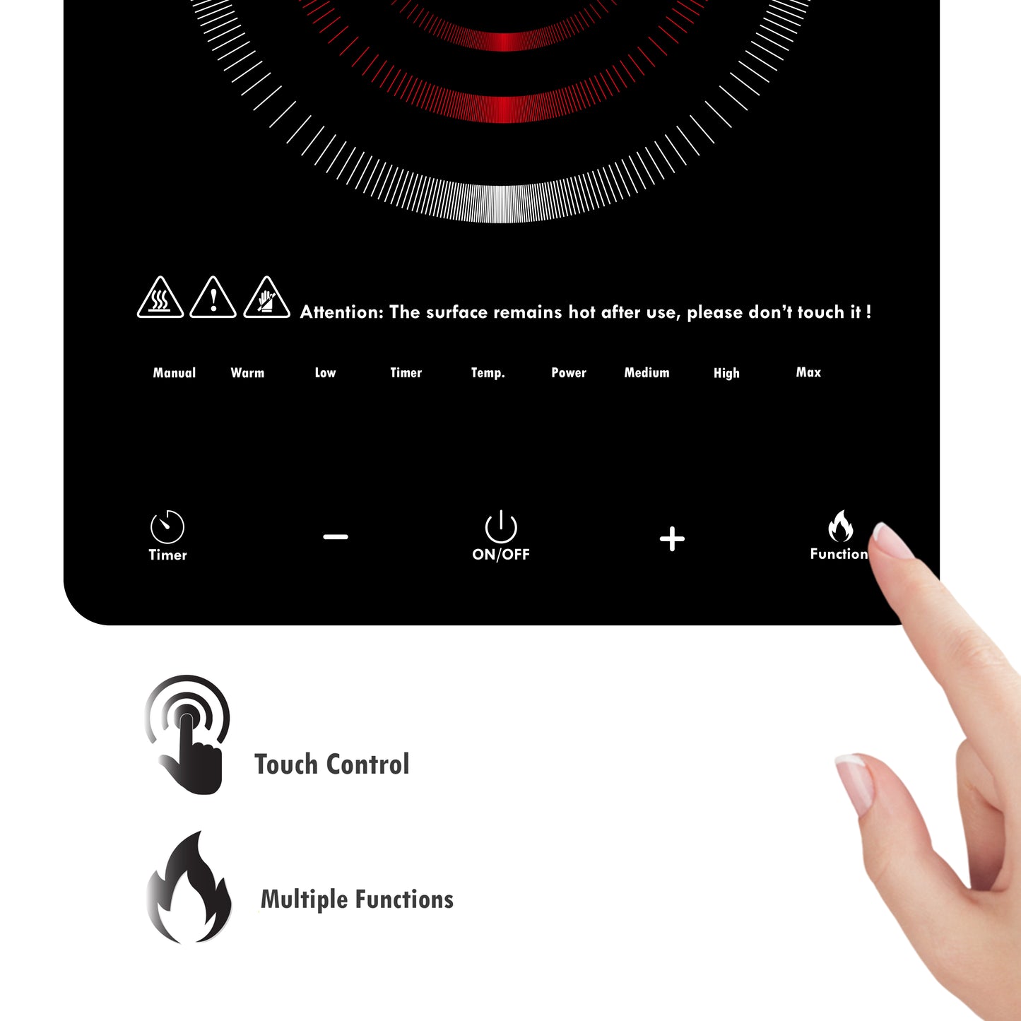 KB ELEMENTS Infrared cooker ELK109RP - details