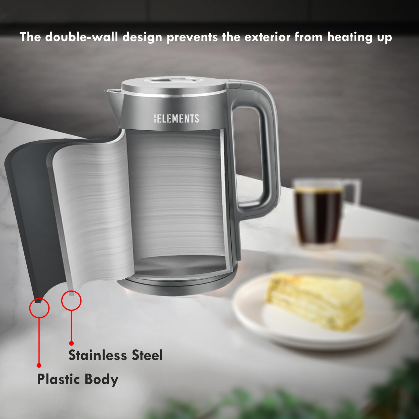 KB ELEMENTS Kettle ELK224KG - details