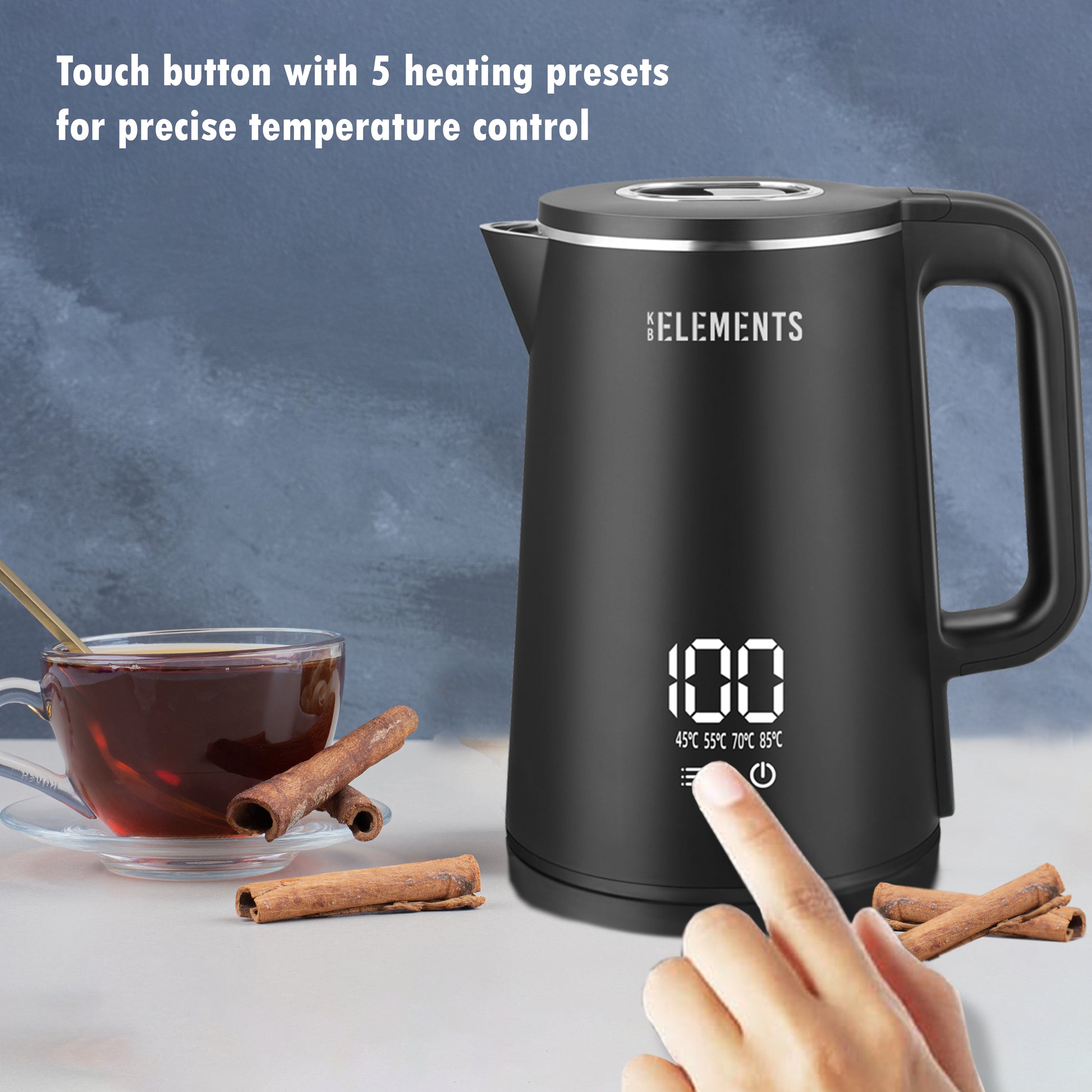 KB ELEMENTS Kettle ELK224KB - front view3