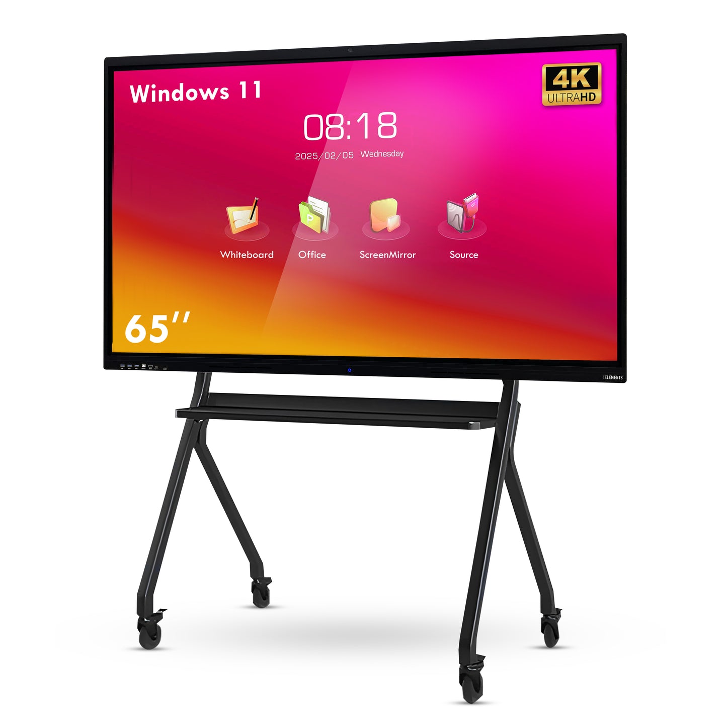 KB ELEMENTS 65" LED UHD 4K Interactive Flat Panel – Touch Smart Display (ELT65P14DE)