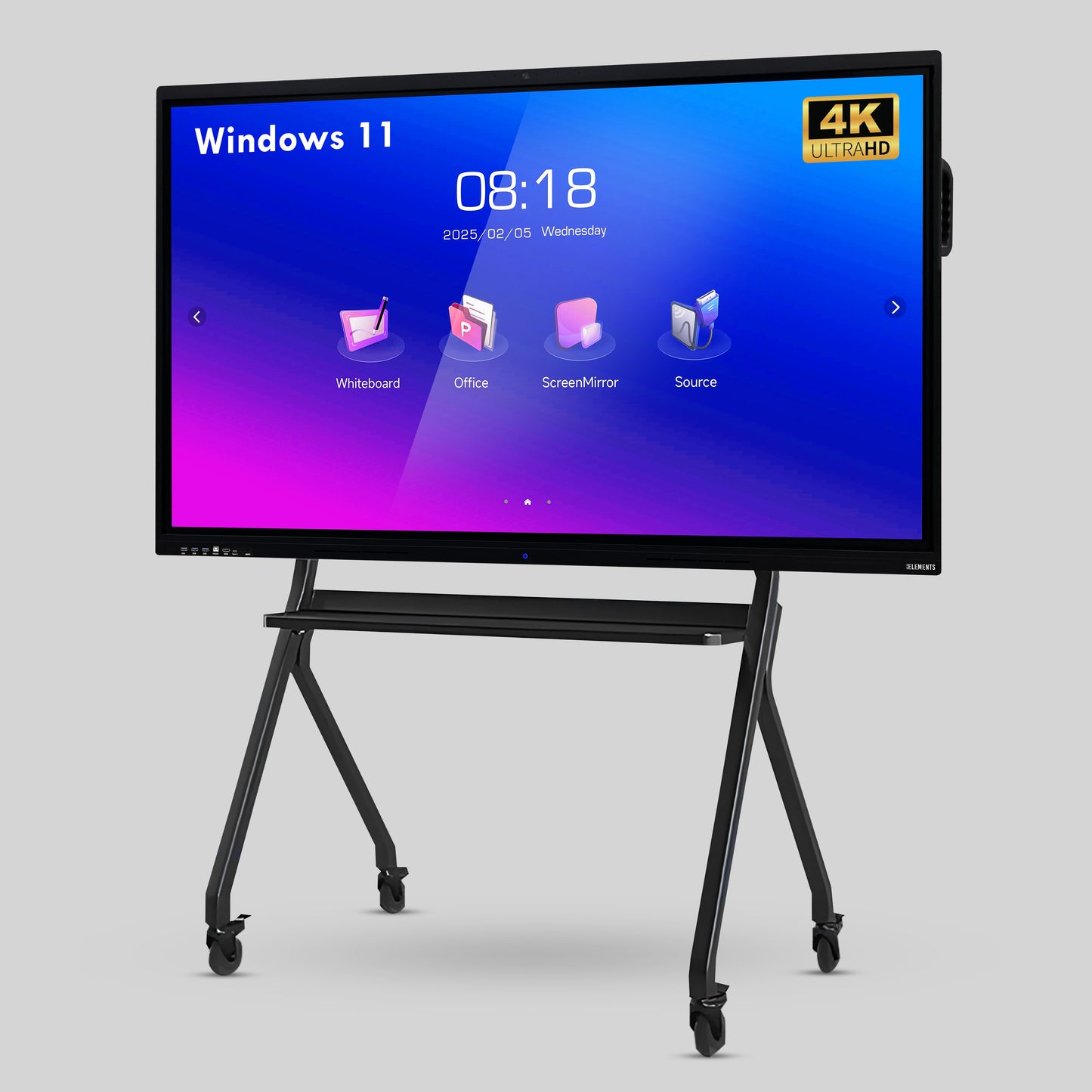 KB ELEMENTS 75" LED UHD 4K Interactive Flat Panel – Touch Smart Display (ELT75P14DE)