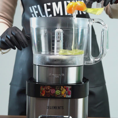 KB ELEMENTS 7-in-1 Multifunction Food Processor – Glass & Stainless Steel, 800W (ELK304FP)